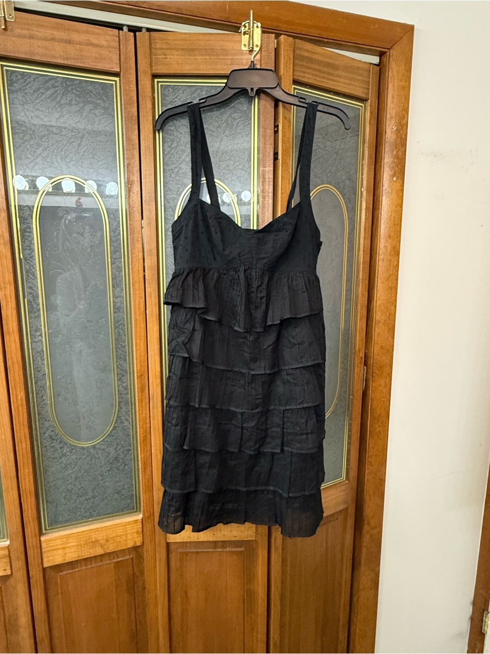CYNTHIA STEFFE Black Tiered Ruffle Summer Dress - Women's